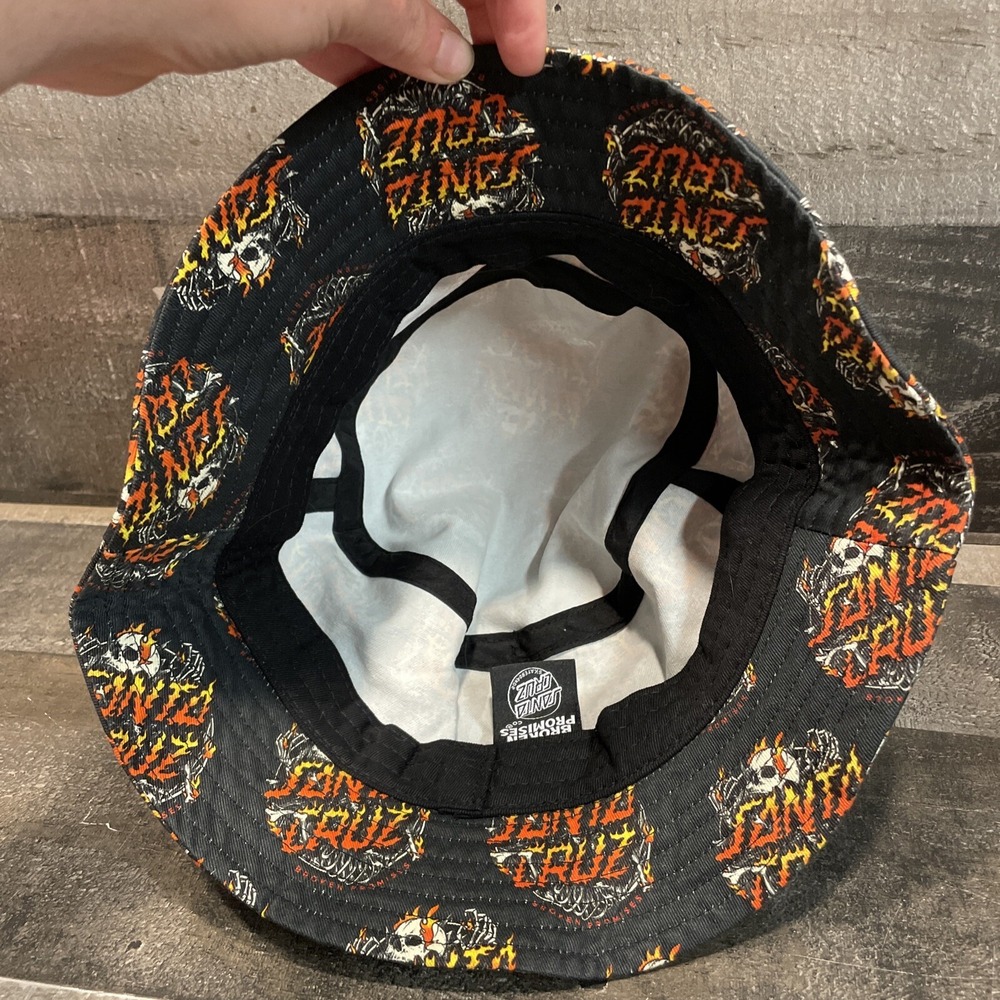 Broken Promises Santa Cruz Boneyard Black Bucket Hat One Size Fits All - Picture 7 of 10